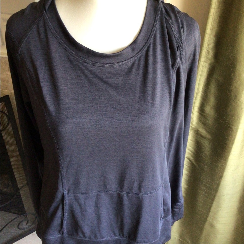 Old navy active hooded sweatshirt dark gray size large
